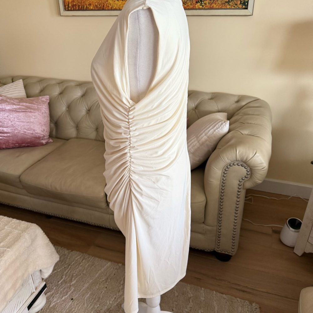 ZARA Cream Sleeveless Dress - Picture 6 of 10